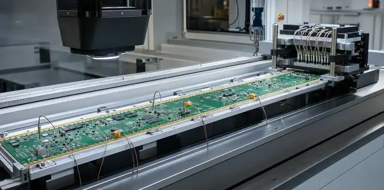 Reflow profiling, AOI and supported testing complete large format PCB assembly qualification.