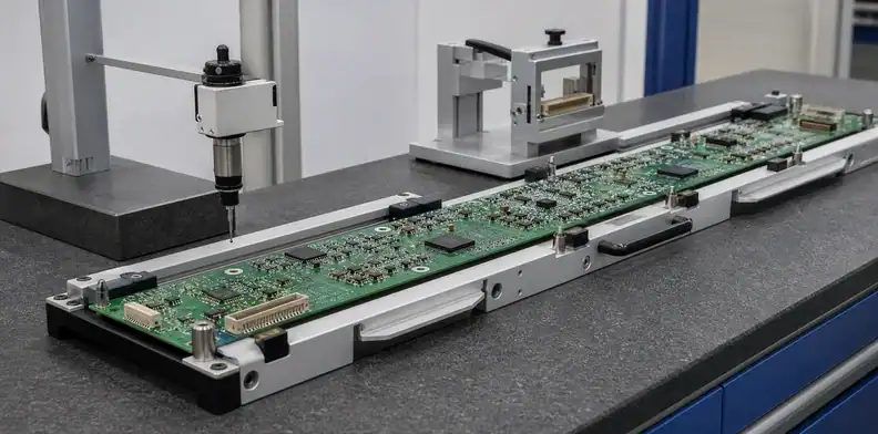 A supported first-article assembly closes the large PCB warpage control plan.