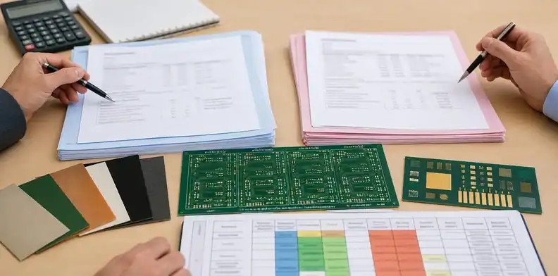 A buried resistor PCB quote review compares material, tolerance, trim policy, and measurement evidence.