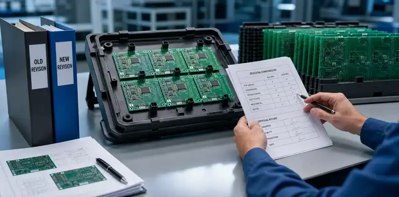 PCB NRE ownership repeat order revision review with reusable tooling and controlled files