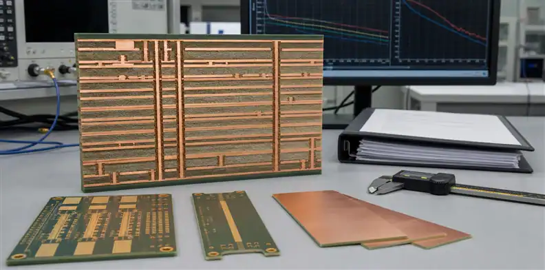 A high-layer stackup review controls Rogers RO1200 PCB material before fabrication.