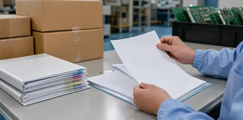 Rohs reach pcb documents shipment release review with buyer evidence folder