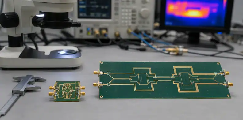 High-Dk miniaturization extends the RT/duroid 6002 vs 6035HTC comparison.