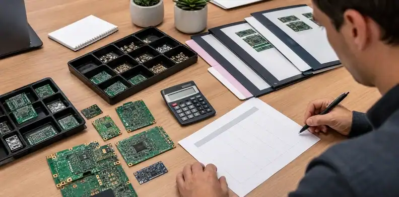 Quantity and cash planning records guide startup pcb production supplier choices.