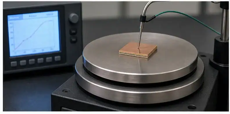 An assembly margin scene shows a BT substrate datasheet being checked for Tg and reflow exposure.