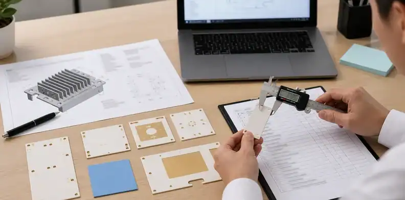 RFQ notes and substrate samples support a ceramic pcb thermal conductivity supplier review.