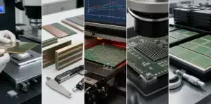 An engineering contact sheet shows BT substrate warpage control measurement and assembly review.