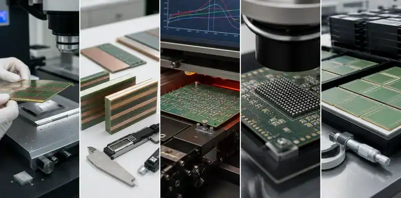 An engineering contact sheet shows BT substrate warpage control measurement and assembly review.