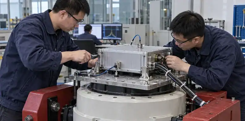 A populated board is secured in a realistic vibration test fixture.
