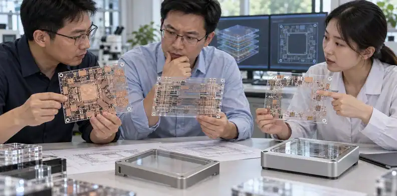 Engineers review conflicts among transparency, density, current, and process needs.