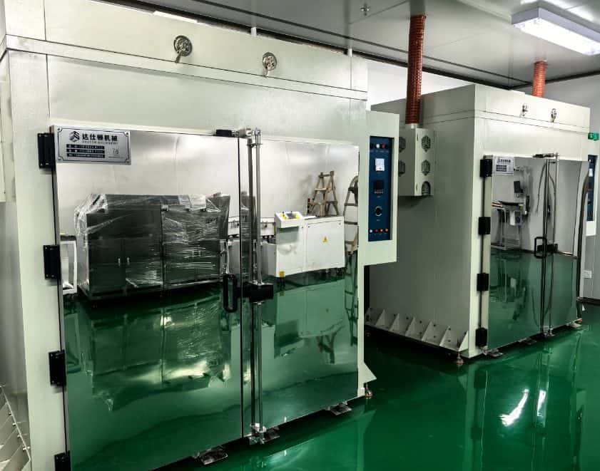 Solder mask curing ovens at the Queen EMS PCB factory