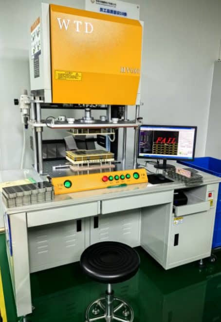 Bare-board electrical tester at the Queen EMS PCB factory