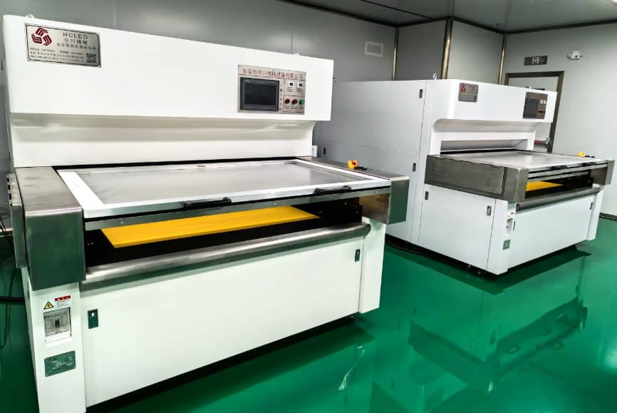 Exposure machine for PCB imaging at the Queen EMS factory